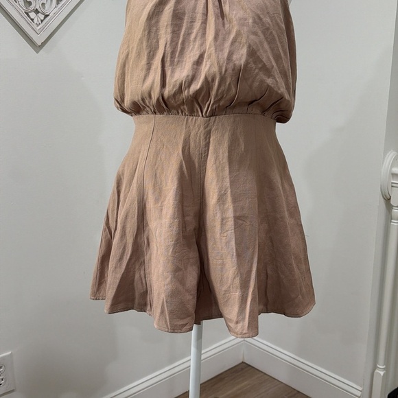 DO+BE Halter Neck Dress in Brown - Picture 3 of 13